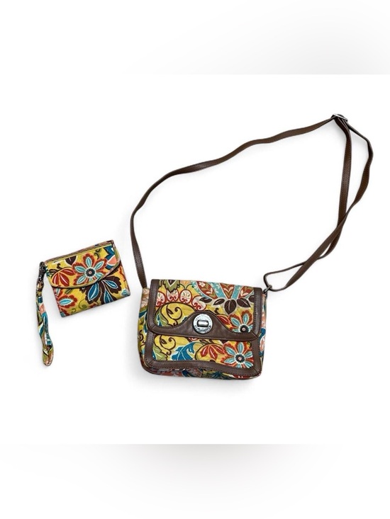 Vera Bradley Handbags - Vera Bradley Patricia Quilted Floral Crossbody Bag & Matching Wallet Set Retired